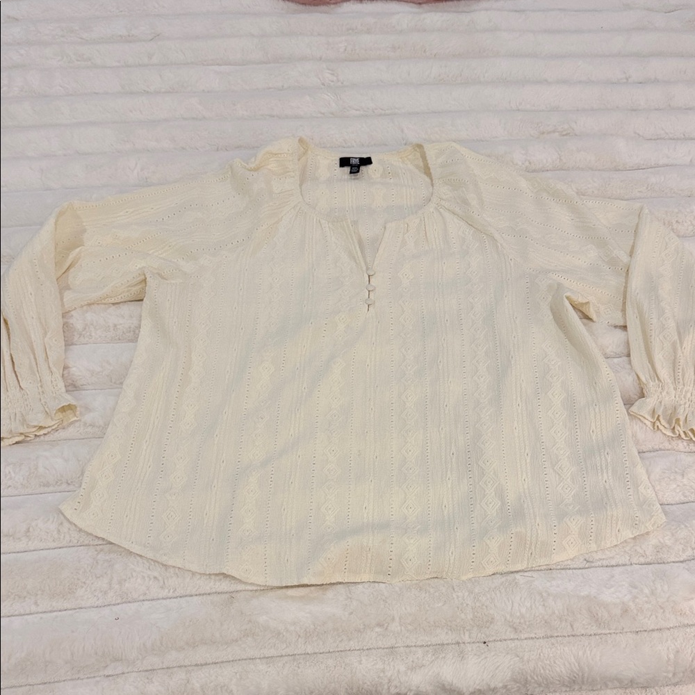 Frye Cream Women's Top size XXL